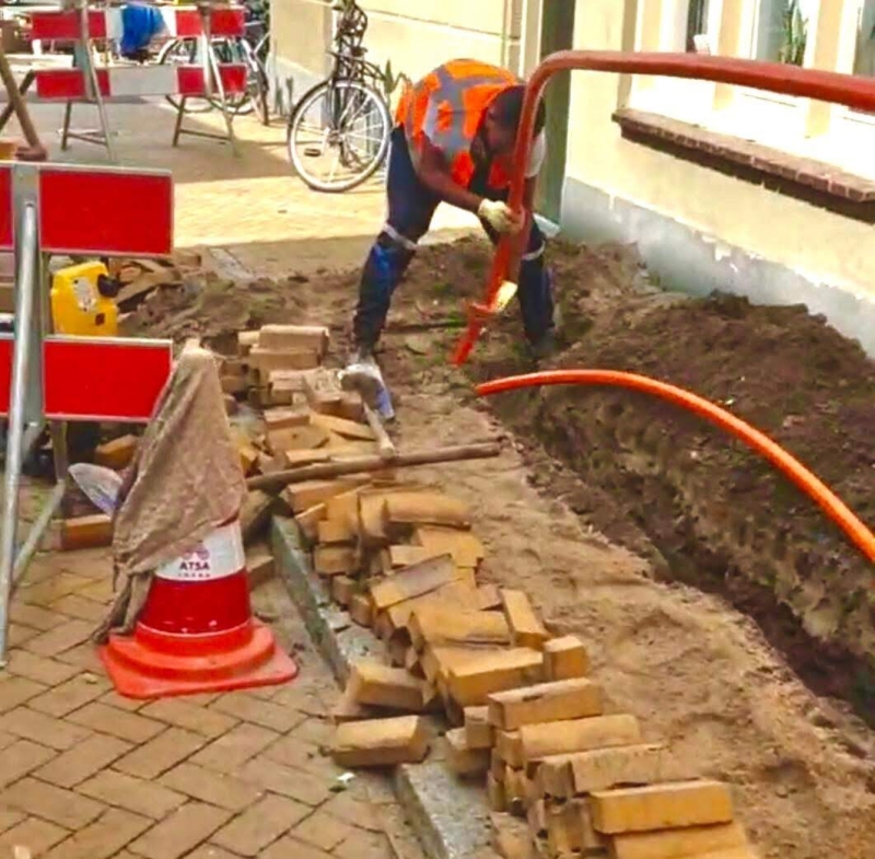 Hollanda Groningen Fiberoptik, Doğalgaz Ve Elektrik Alt Yapı Çalışmaları